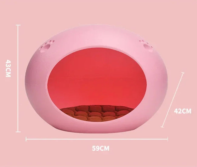 Cosy Nested Egg Oval Pet Bed