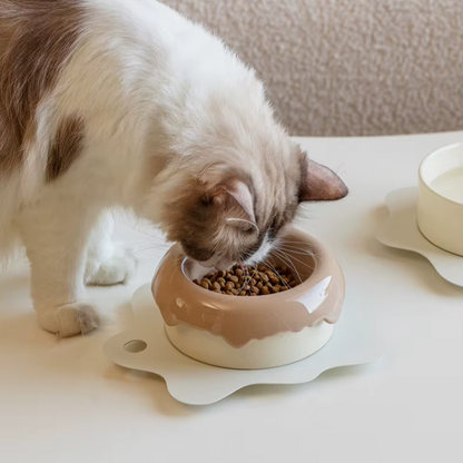 3 in 1 Cat Food Water Mat Tableware