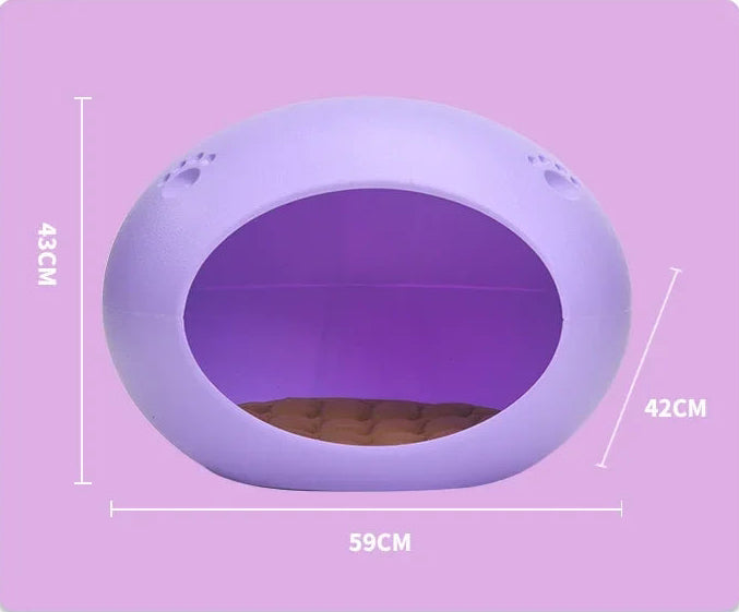 Cosy Nested Egg Oval Pet Bed