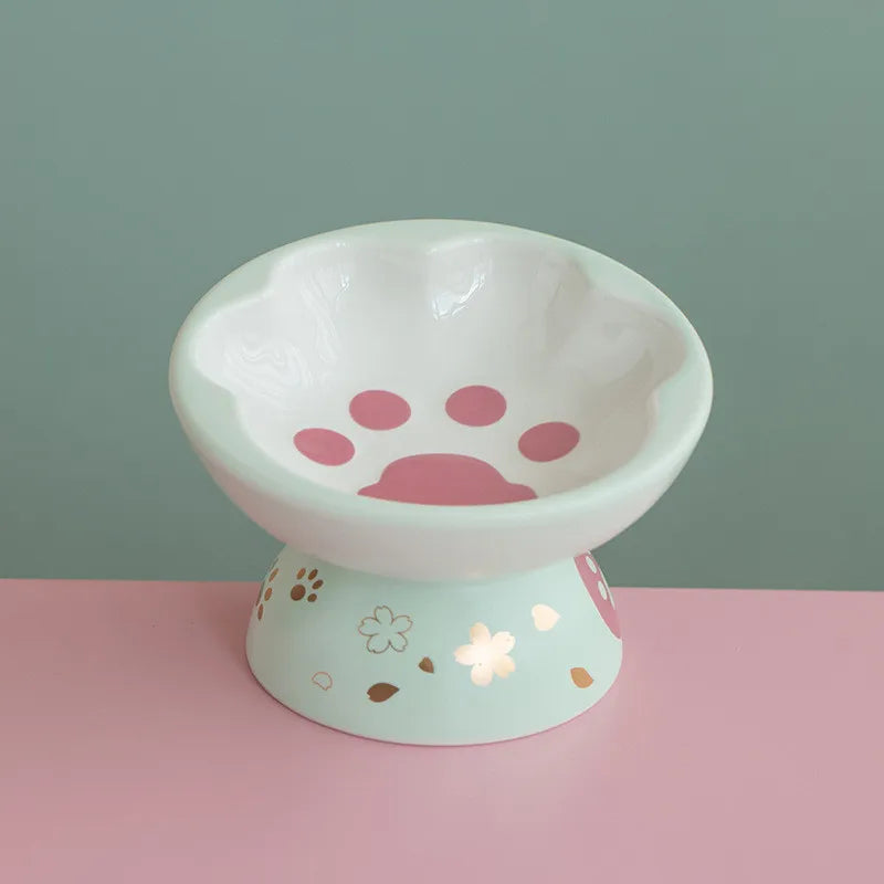 Paw Print Wide Bowl Elevated Tableware