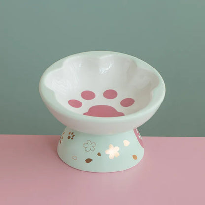 Paw Print Wide Bowl Elevated Tableware