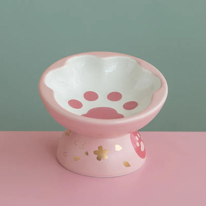 Paw Print Wide Bowl Elevated Tableware