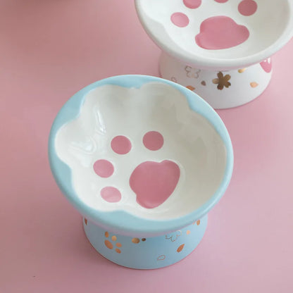 Paw Print Wide Bowl Elevated Tableware