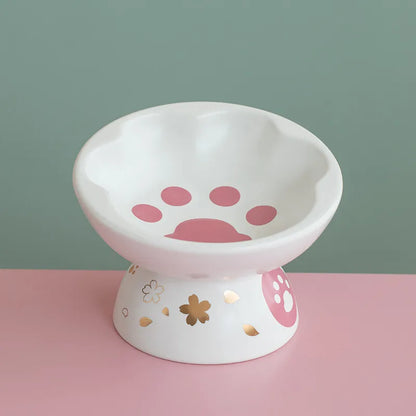 Paw Print Wide Bowl Elevated Tableware