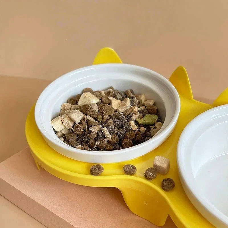 Fish Bone and Paw Print Pet Tableware