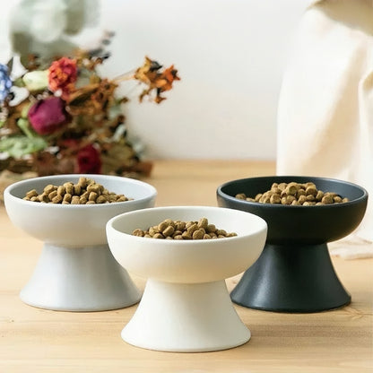 Ceramic Elevated Pet Tableware