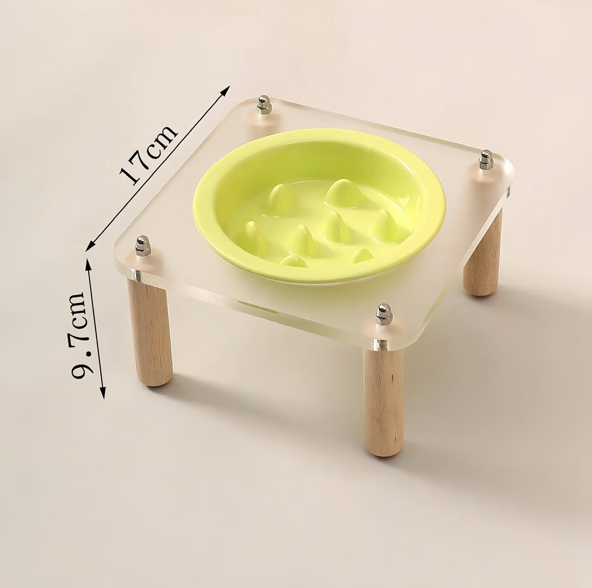 Raised Frosted Slow Feed Pet Tableware