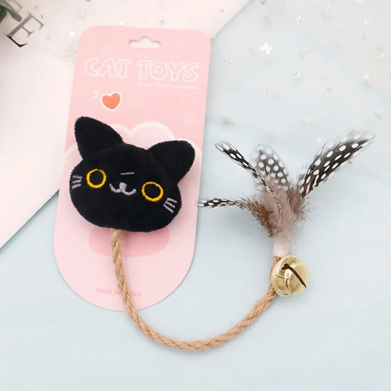 Animal Pet Toy With Catnip Feather Bell