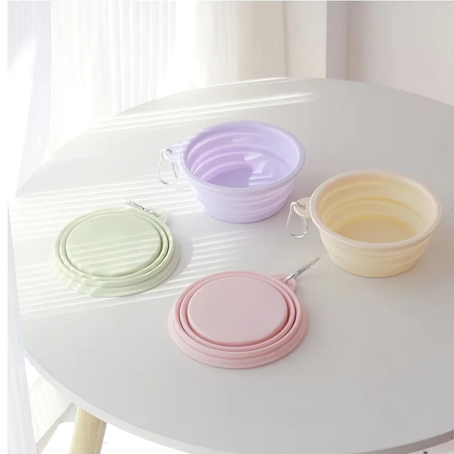 Pet Folding Silicone Portable Bowl