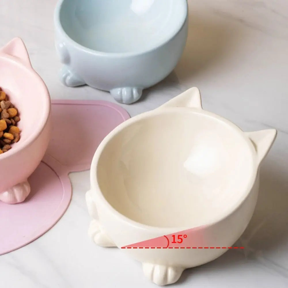 Cat Food and Water Bowl Tableware