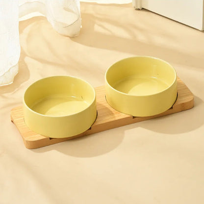 Multipurpose Bamboo Base Pet Tableware