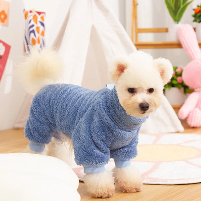 Soft Plush Warm Winter Pet Sweater Jumpsuit