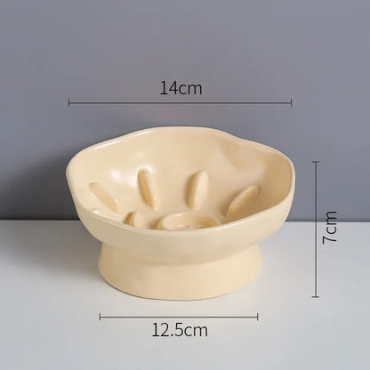 Slow Feed Flower Petal Elevated Pet Tableware