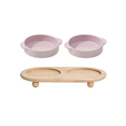 Single or Double Raised Pet Tableware