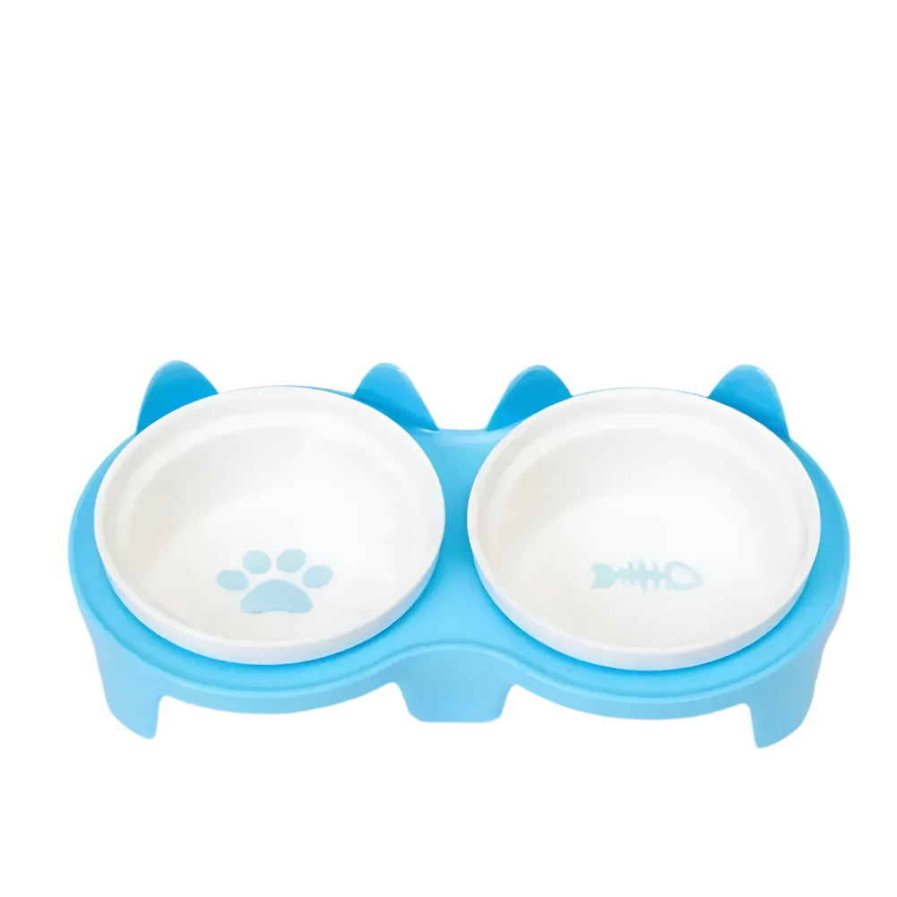 Fish Bone and Paw Print Pet Tableware