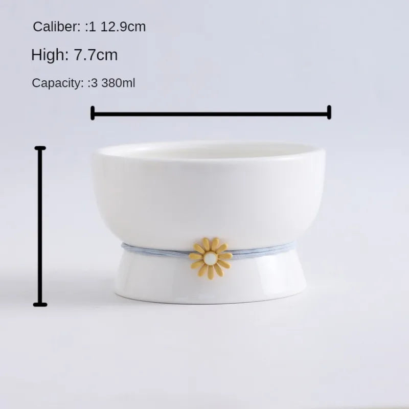 Daisy Tied Low/High Elevated Pet Tableware