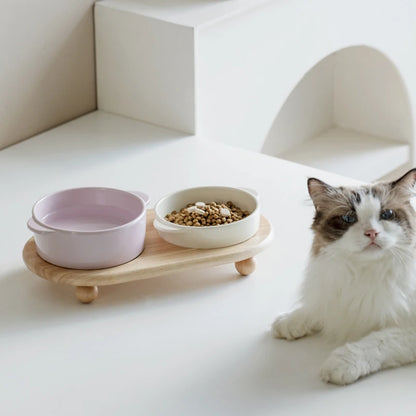 Single or Double Raised Pet Tableware