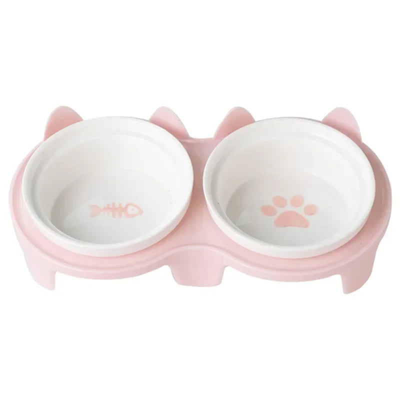 Fish Bone and Paw Print Pet Tableware