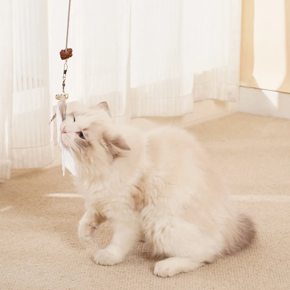 Interactive Cat Toy Slow Feed Dispenser