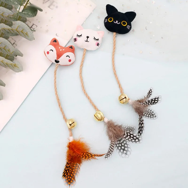 Animal Pet Toy With Catnip Feather Bell