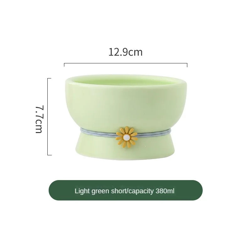 Daisy Tied Low/High Elevated Pet Tableware