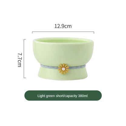 Daisy Tied Low/High Elevated Pet Tableware