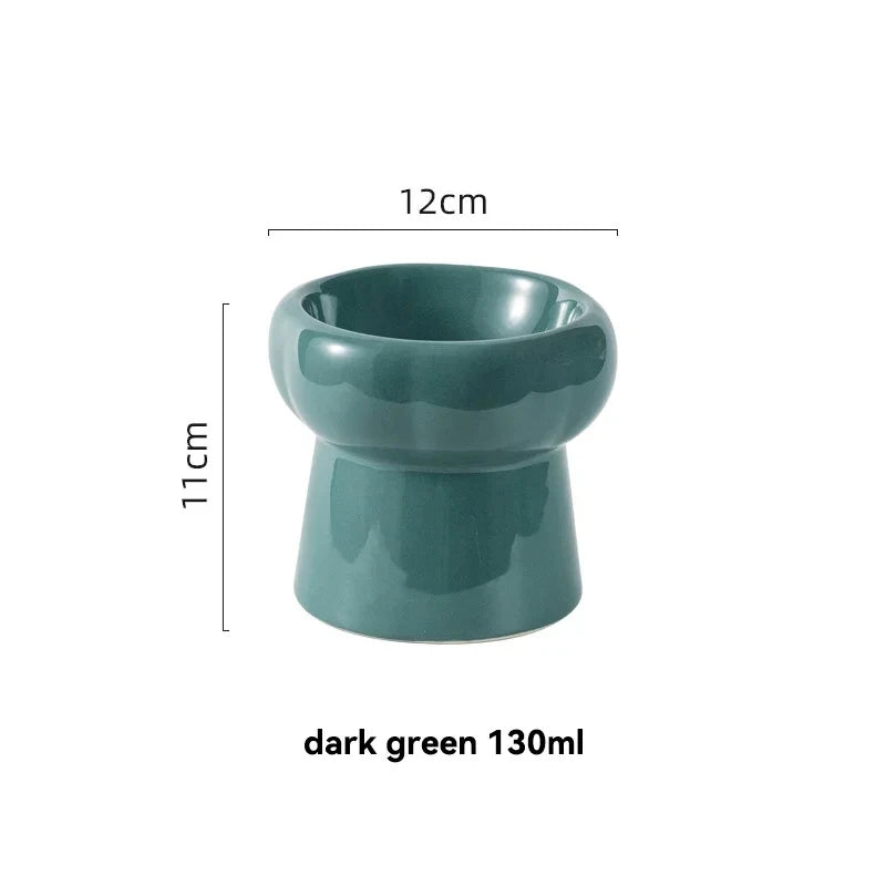 Low/High Raised Food Water Pet Tableware