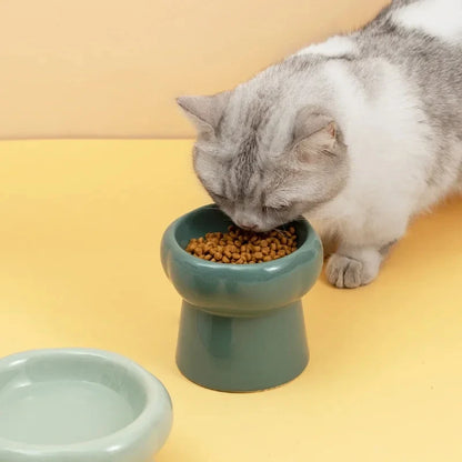 Low/High Raised Food Water Pet Tableware