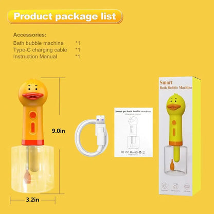 Little Yellow Duck Automatic Pet Shampoo Foam Dispenser