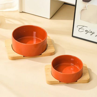 Multipurpose Bamboo Base Pet Tableware