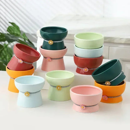 Daisy Tied Low/High Elevated Pet Tableware