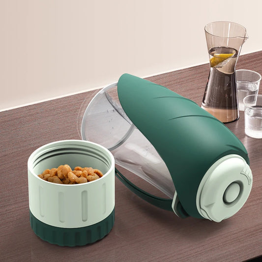 Large Portable Pet Water and Snack Dispenser