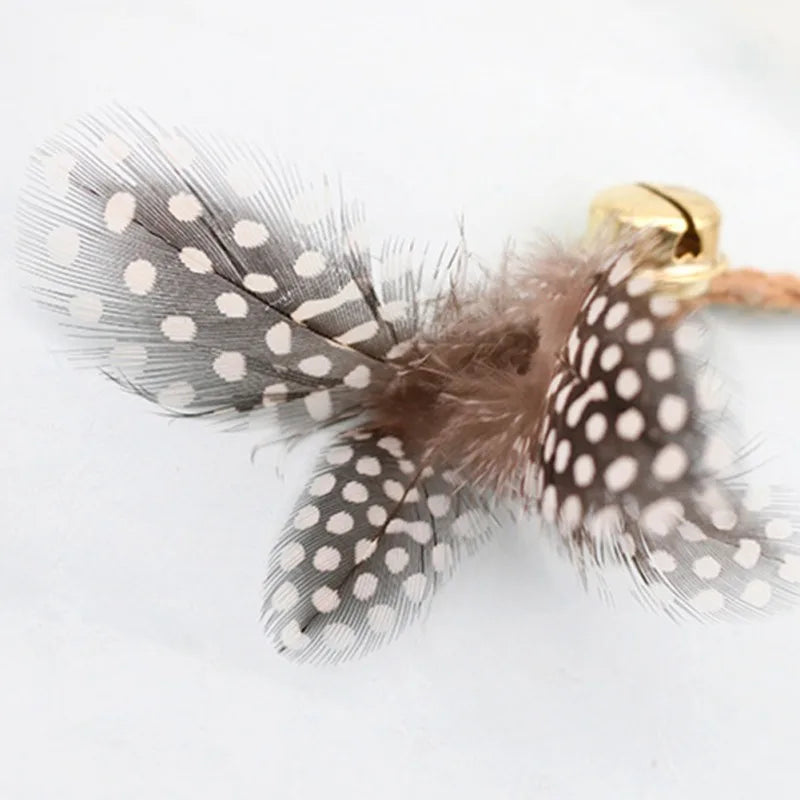 Animal Pet Toy With Catnip Feather Bell