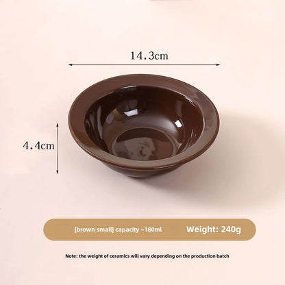 Round Edge Ceramic Pet Bowl