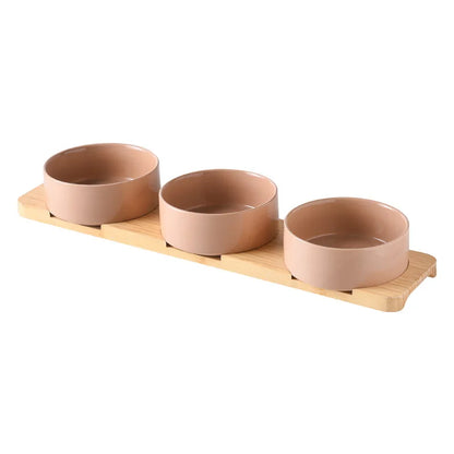 Multipurpose Bamboo Base Pet Tableware