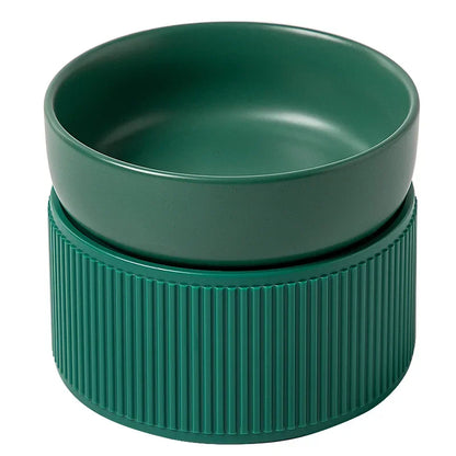 Round Textured Ribbed Base Pet Tableware