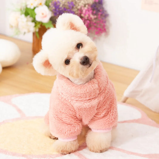 Soft Plush Warm Winter Pet Sweater Jumpsuit