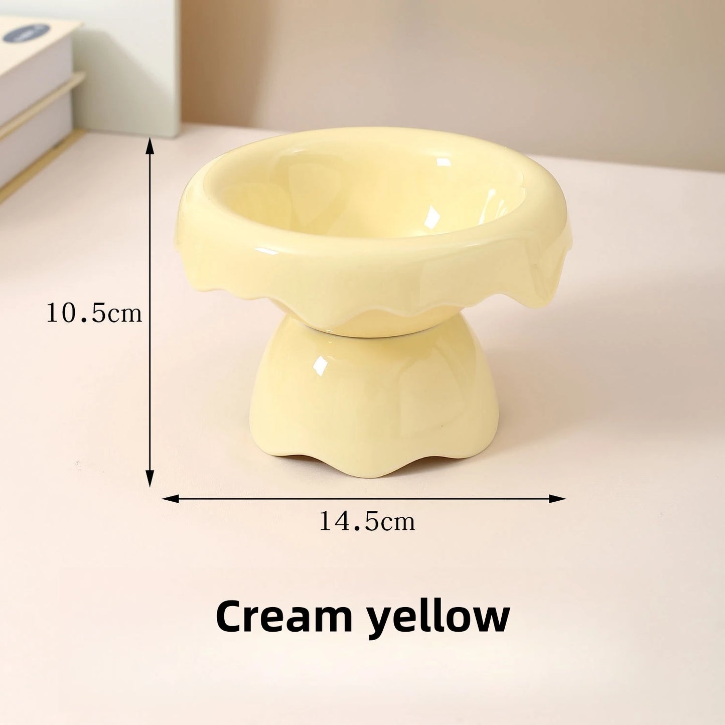 Petal Ceramic Removable Raised Pet Tableware