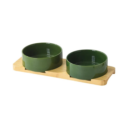 Multipurpose Bamboo Base Pet Tableware