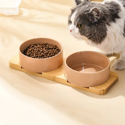 Multipurpose Bamboo Base Pet Tableware