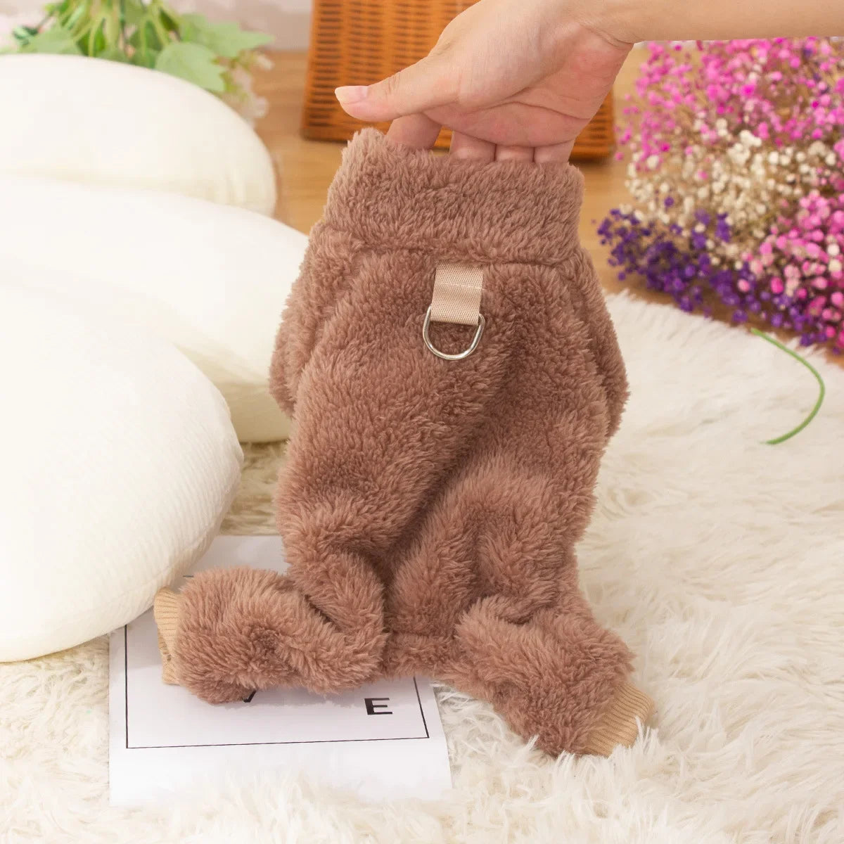 Soft Plush Warm Winter Pet Sweater Jumpsuit