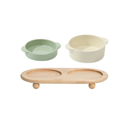 Single or Double Raised Pet Tableware