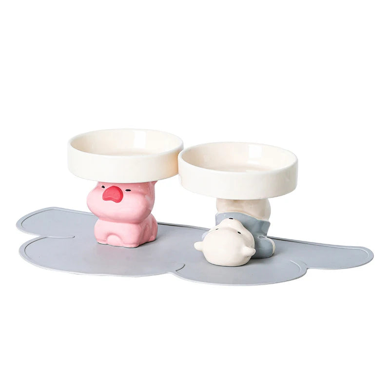 Playful Animal Pet Tableware