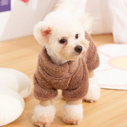 Soft Plush Warm Winter Pet Sweater Jumpsuit