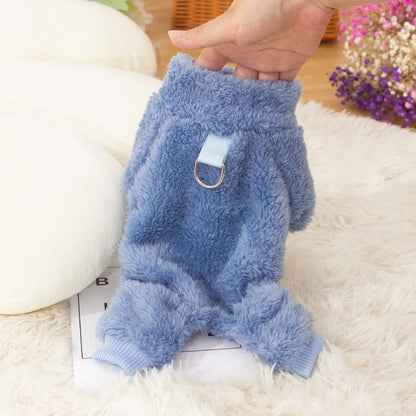 Soft Plush Warm Winter Pet Sweater Jumpsuit