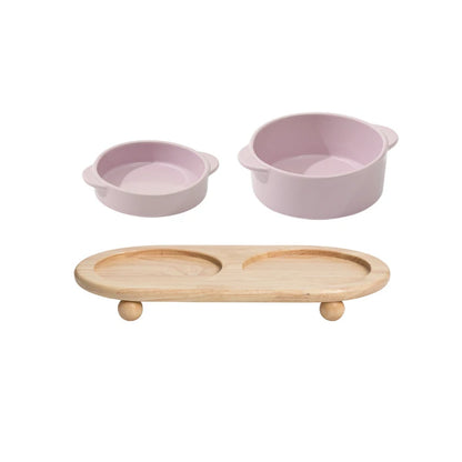 Single or Double Raised Pet Tableware