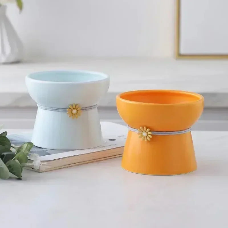 Daisy Tied Low/High Elevated Pet Tableware