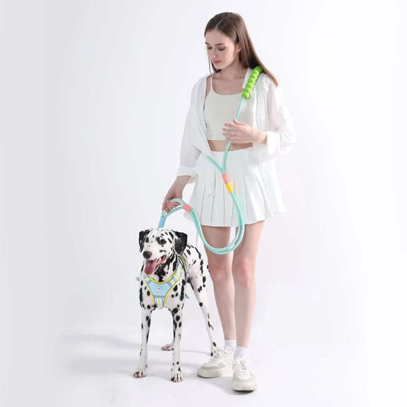 Multifunctional Hands-Free Cloud Foam Cotton Handle Dog Lead