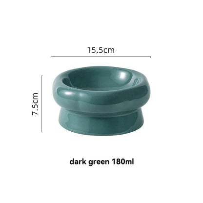 Low/High Raised Food Water Pet Tableware