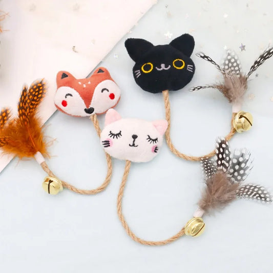 Animal Pet Toy With Catnip Feather Bell